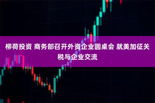 柳荷投资 商务部召开外资企业圆桌会 就美加征关税与企业交流